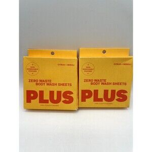 2 PLUS Zero Waste Body Wash Sheets Citrus + Neroli Hike Camp 10 Count Ea Bs240